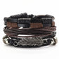 Leather Bracelets Men Bangles