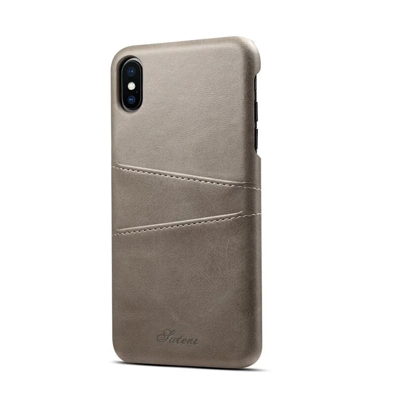 Luxury Leather iPhone Back Cover