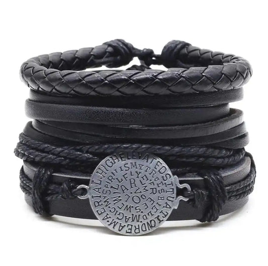 Men's Leather Vintage Braided Bracelet