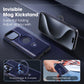 invisible Magnetic Kickstand Leather Case For iPhone