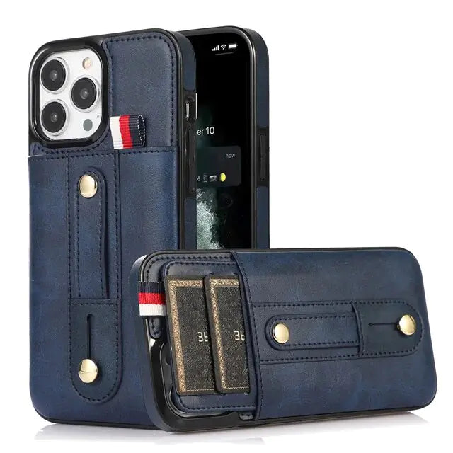 Genuine Leather Cardholder Phone Case