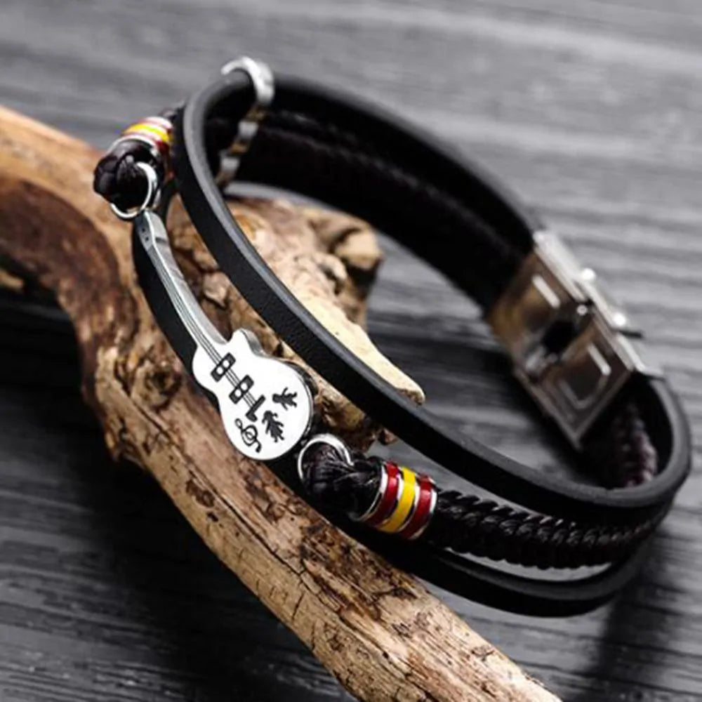 Casual Braided Leather Bracelets