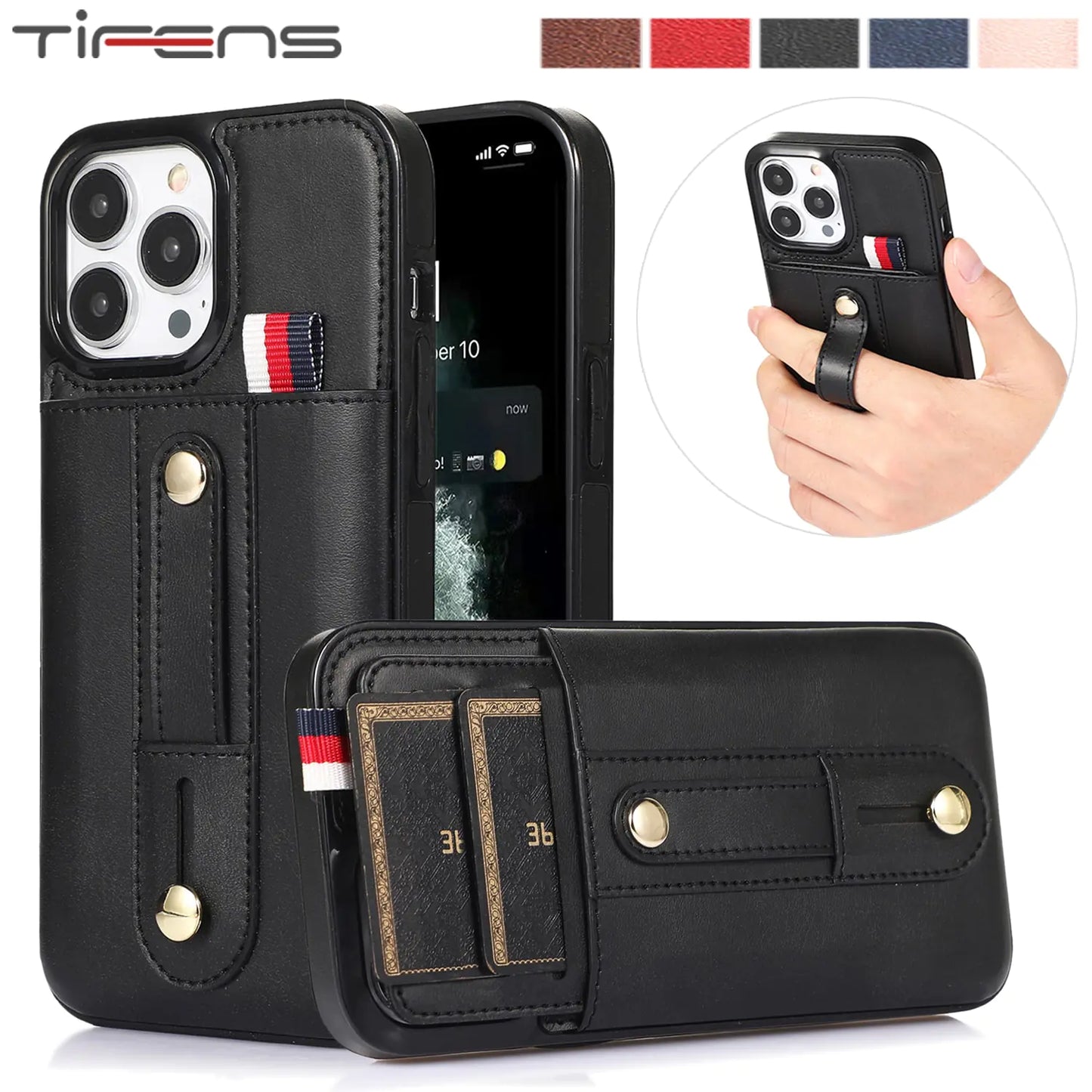 Genuine Leather Cardholder Phone Case