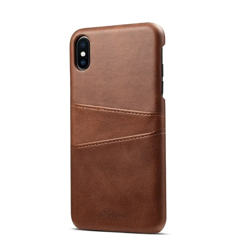 Luxury Leather iPhone Back Cover