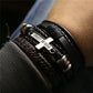 Leather Bracelets Men Bangles