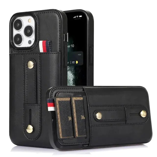 Genuine Leather Cardholder Phone Case