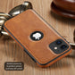 Luxury vegan Leather iPhone Case